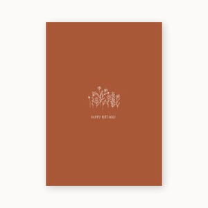 Postkarte | Happy Birthday rot