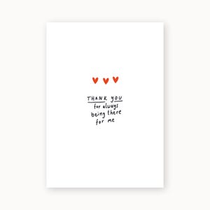 Postkarte | Thank You Herzis
