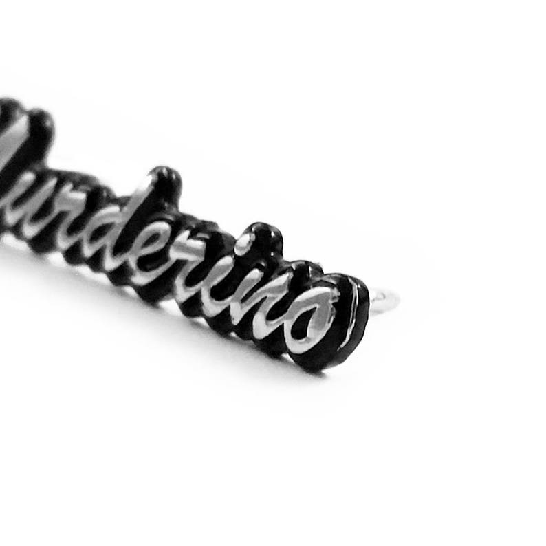 Murderino Die Cast Silver Enamel Pin image 3