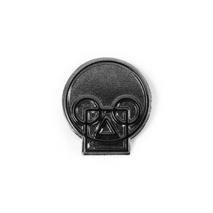 Geometric Skull Black Nickel Pin image 2