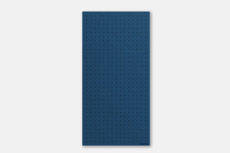 Pegboard 96x48 cm with 3D carving Modular wall shelf for kitchen and living room Blue image 2