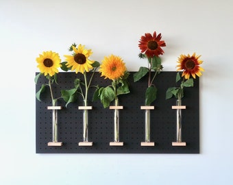 Soliflore XL - Porte-fleurs pour Pegboard de style moderne