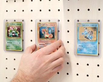 Pegboard accessory: Display and supports for TCG cards