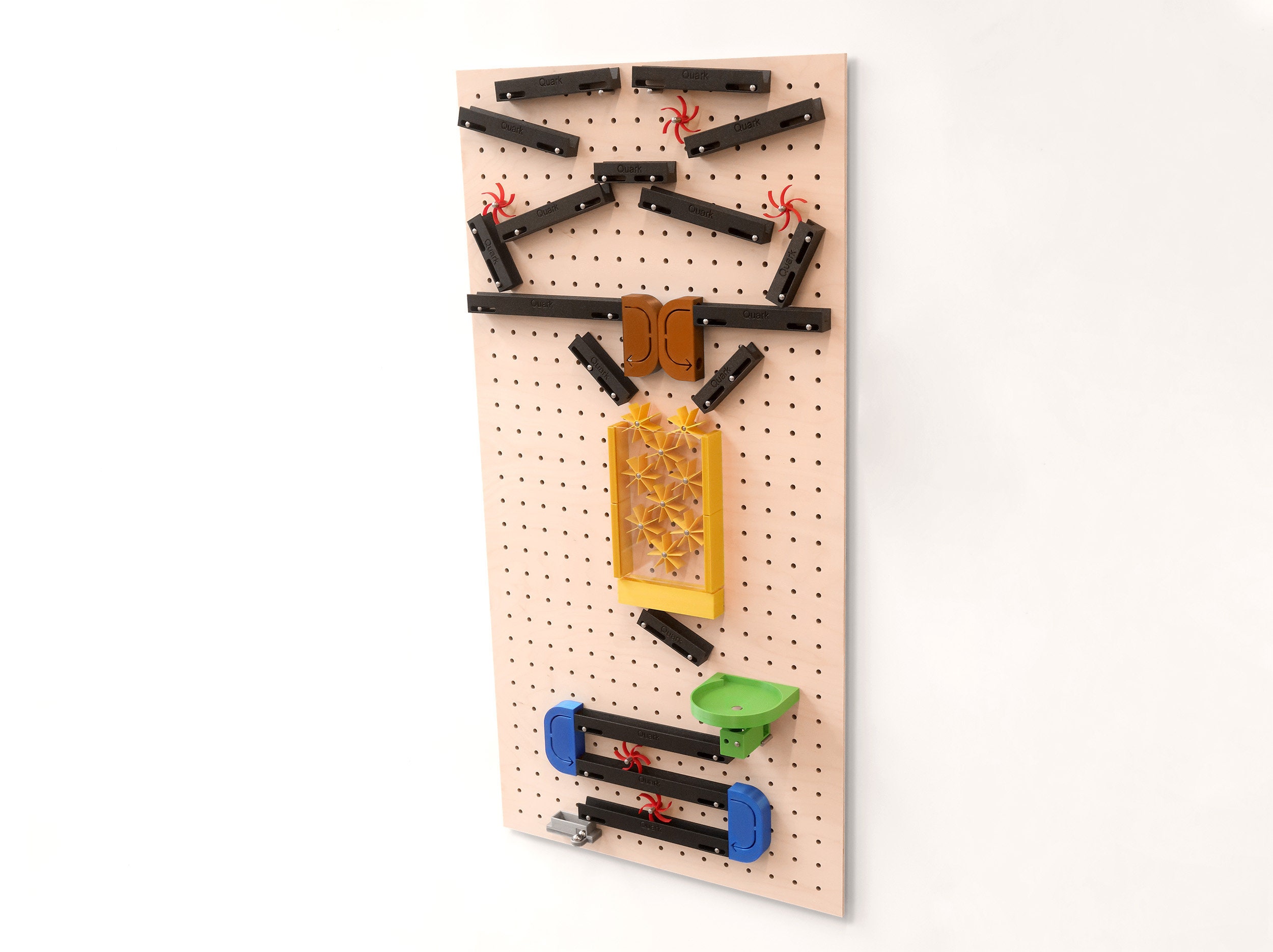 Simple Pegboard Marble Track - Frugal Fun For Boys and Girls