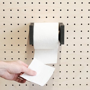 Toilet roll holder for Pegboard image 1