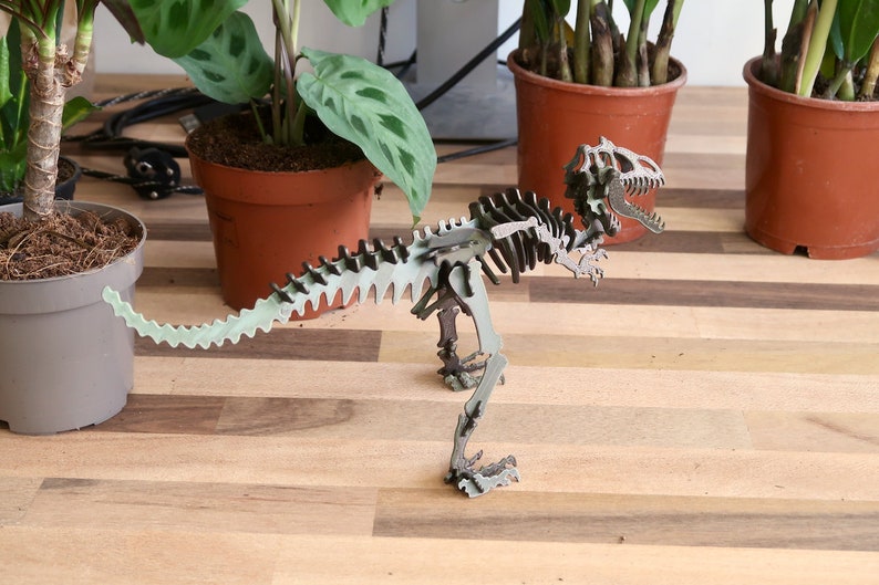 T-REX puzzle 46 pieces in 3D printing to assemble yourself image 2