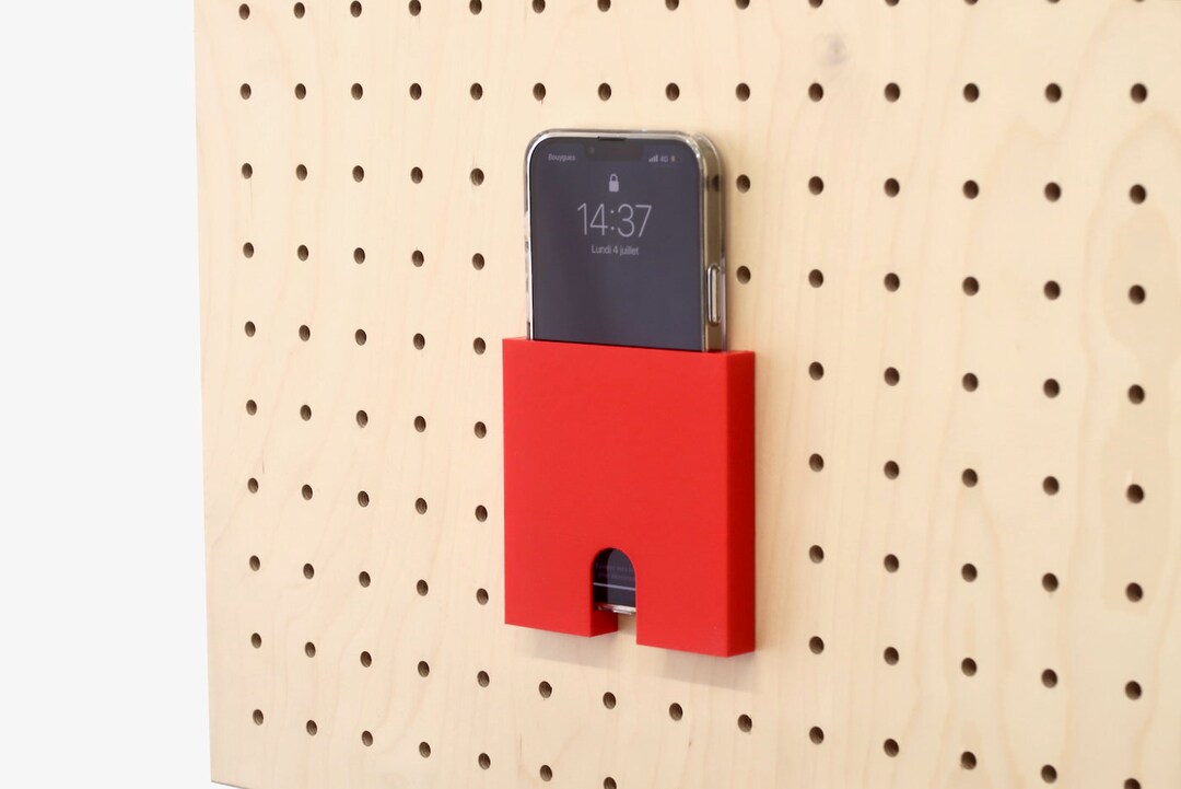 Phone Holder for Pegboard Wall Storage for All Types of Etsy