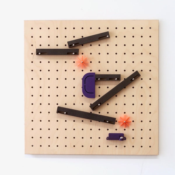 Accessoire Seul --> Parcours de Billes et Circuit de billes pour Pegboard Quark - The Marble Run - Parcours Motricité