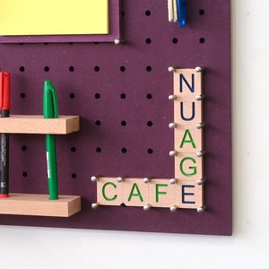 Wooden letters for pegboard image 8