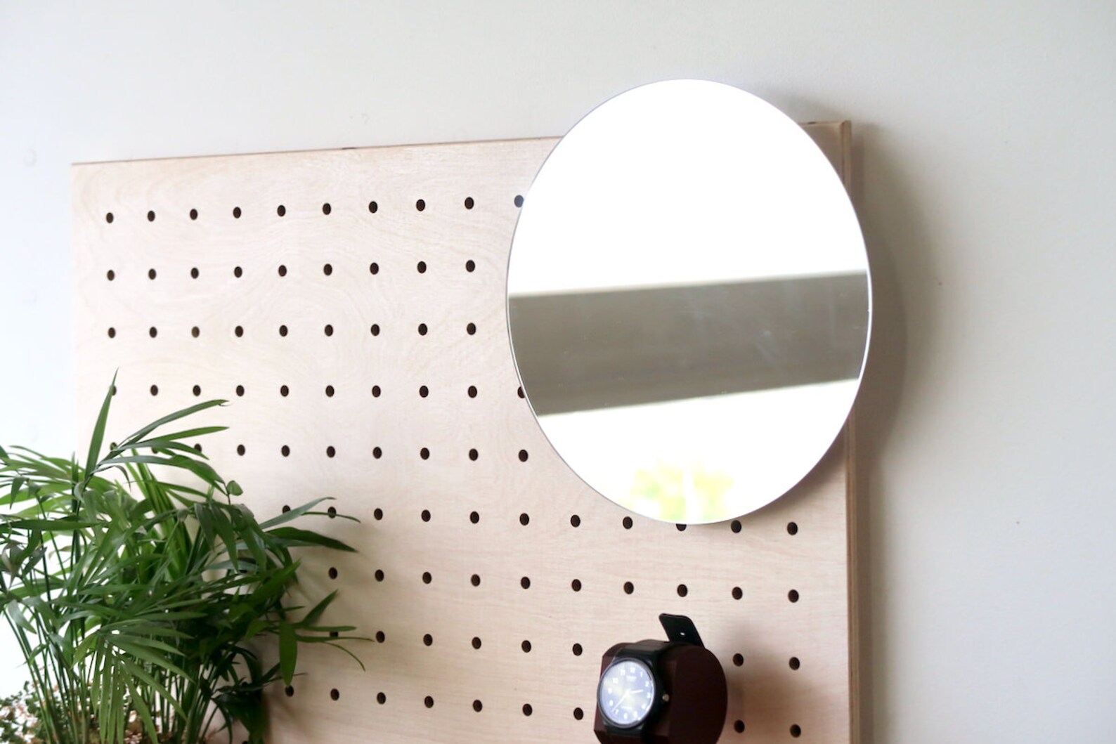 Round Mirror for Wall Shelf Pegboard Etsy