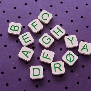 Wooden letters for pegboard image 6