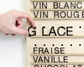 MENU LETTERBOARD - Pegboard Accessory