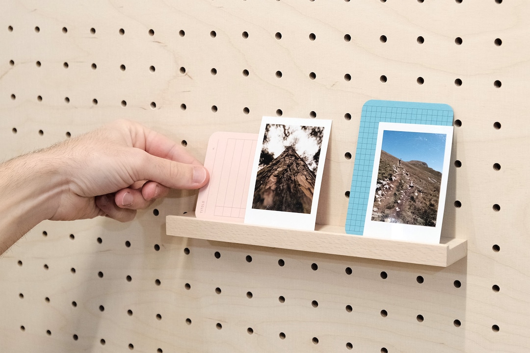 Wooden Picture Rails for Pegboard - Accessories for Books, Exhibits ...