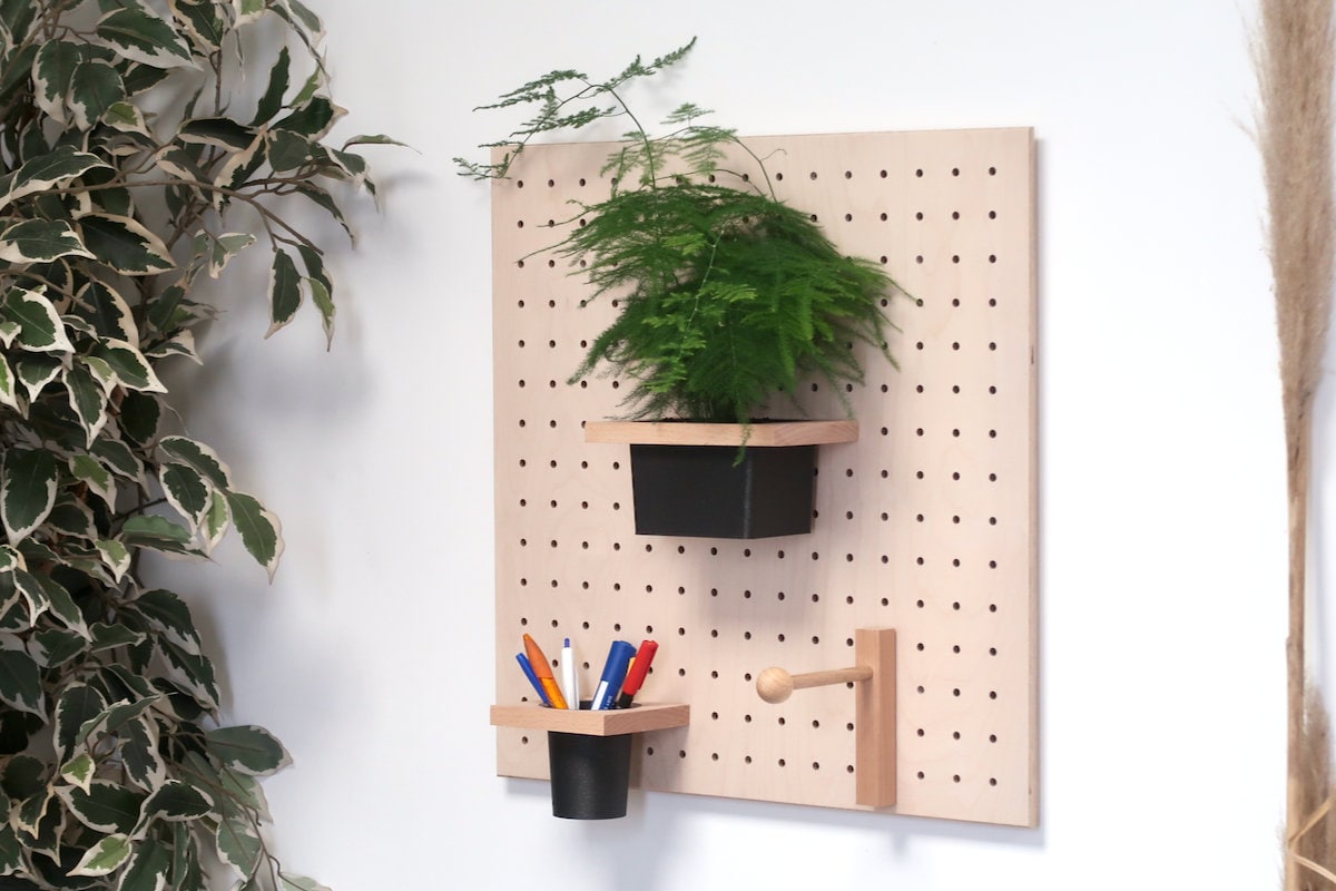 Suspended Flower Pot Pegboard Wall Accessory Etsy Australia