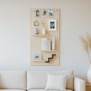 Modulares Wandregal – Wohnzimmerregal – Lochwanddekor – Größe M