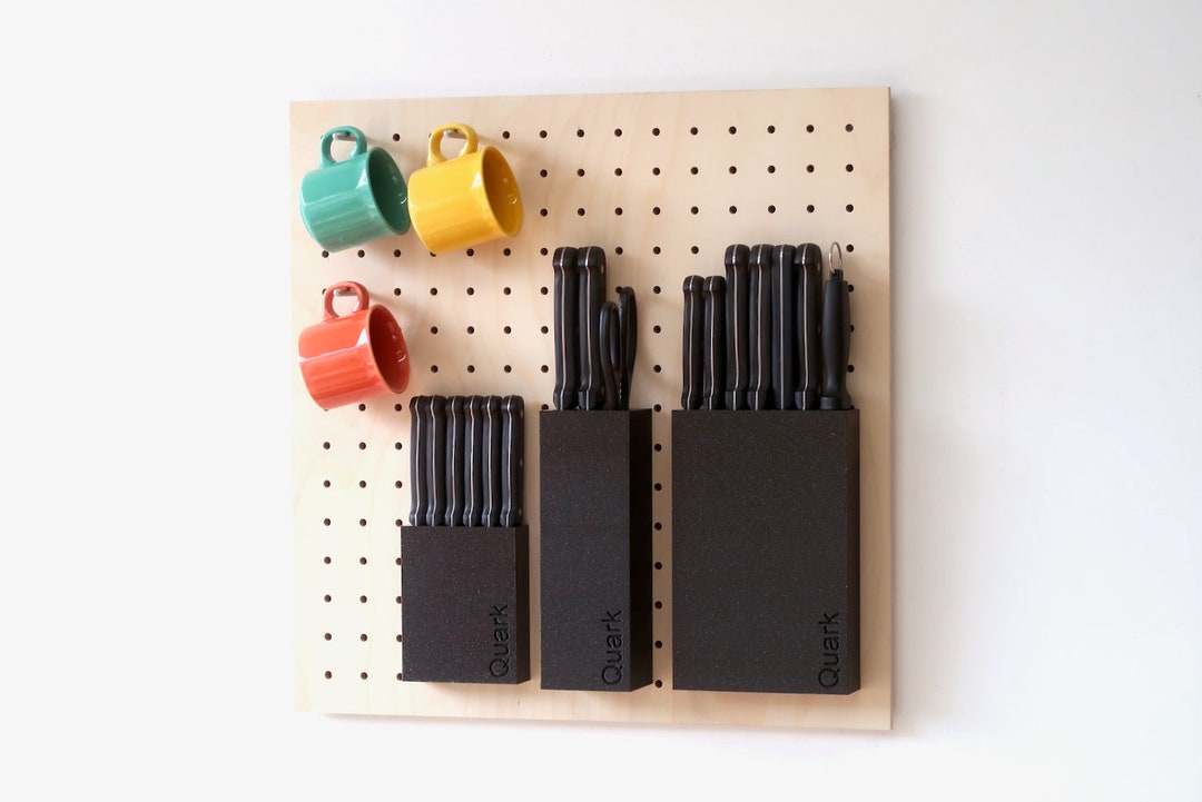 ALLINONE 48cm Pegboard and Its Set of 17 Kitchen Knives Etsy