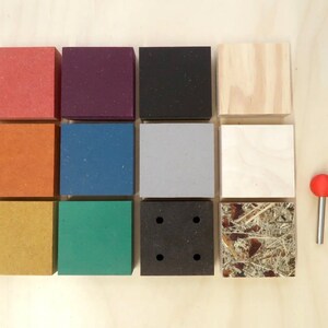 Giant rainbow pegboard colourful wall shelf image 9