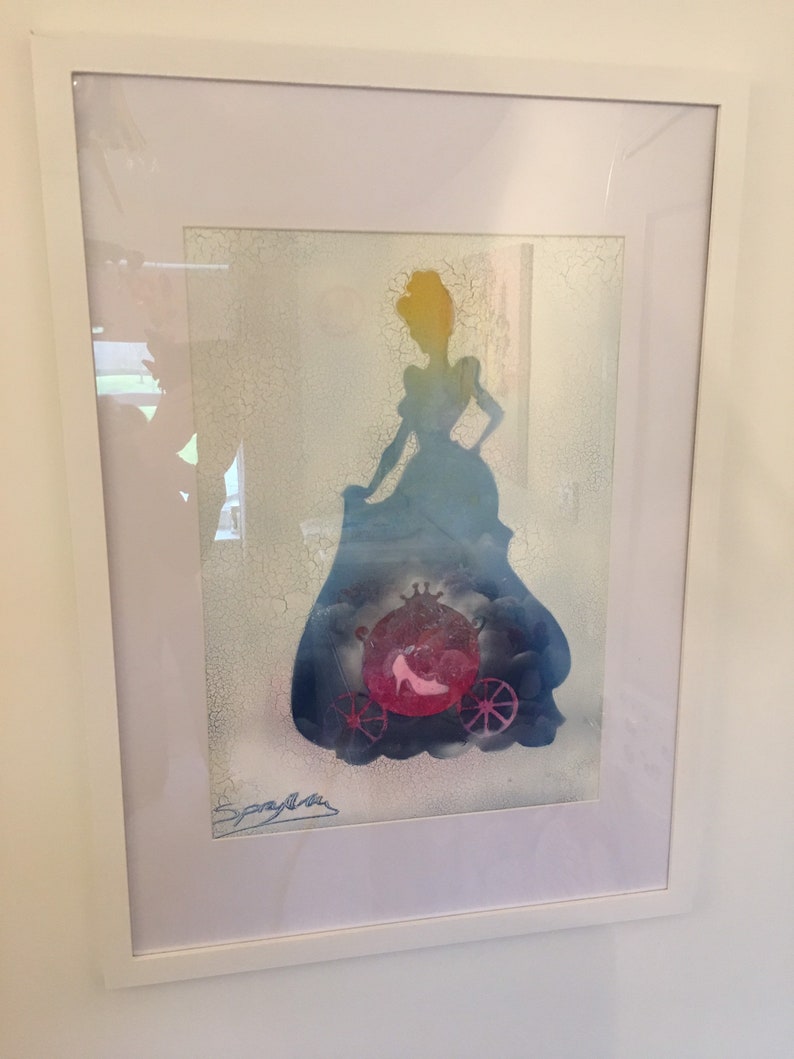 Cendrillon Spray Paint Art Disney Etsy
