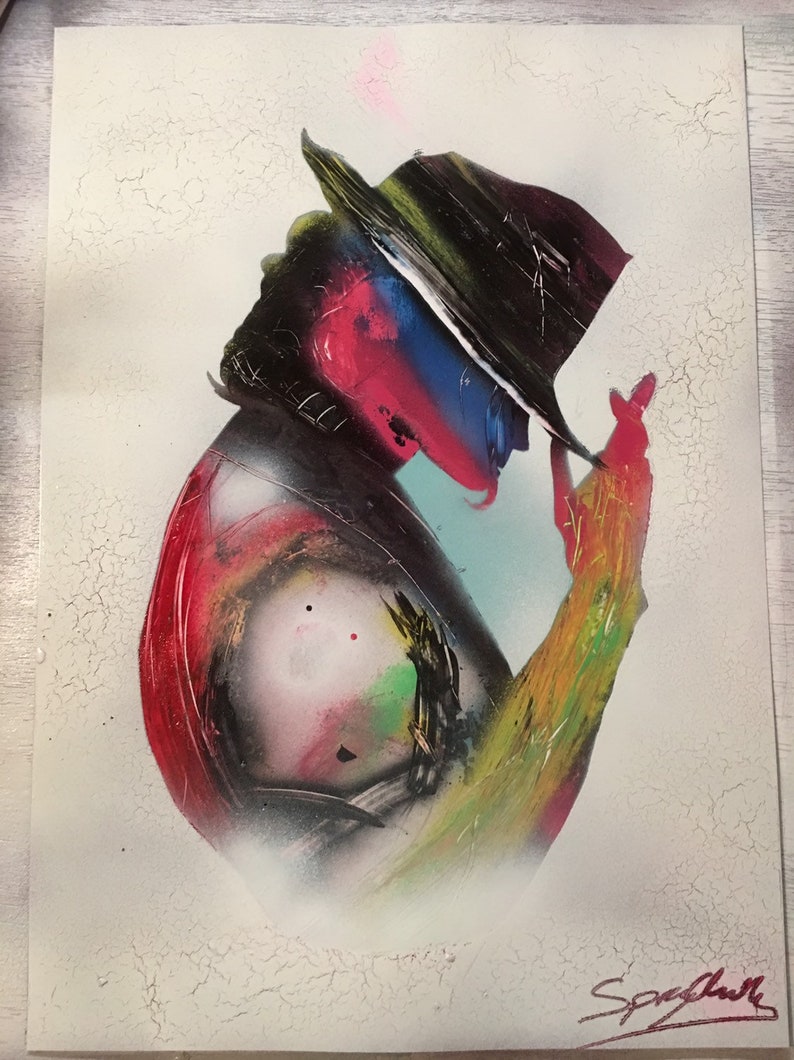 Michael Jackson king of Pop Spray Paint Art Etsy