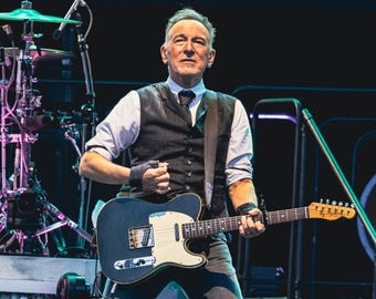 Impresión fotográfica de música rock de Bruce Springsteen 2024