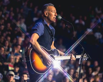 Impresión fotográfica de música rock de Bruce Springsteen 2024