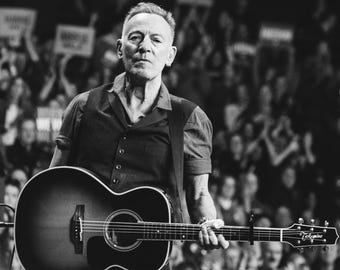 Impresión fotográfica de música rock de Bruce Springsteen 2024