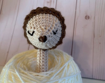 Hedgehog Rattle Teething Ring