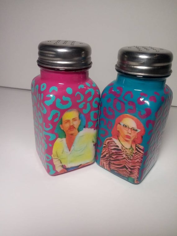 Connie and Raymond Marble Salt and Pepper Shakers