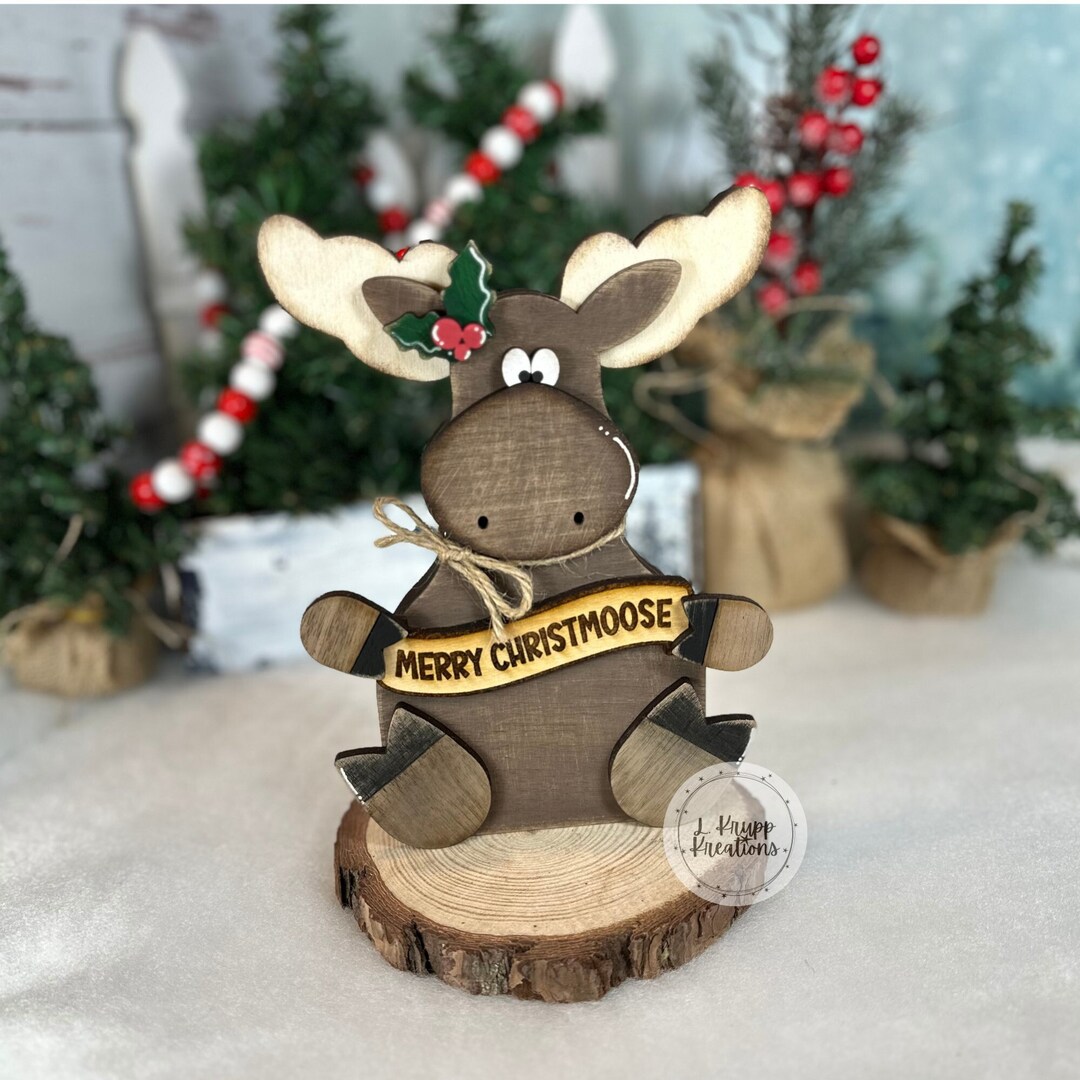 Christmas Moose Decorations 