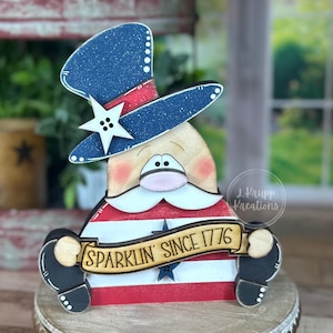 Vintage Rustic Uncle Sam Decor: Perfect for a Charming 4th of July Celebration