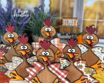 Rustic Wood Turkey, Farmhouse Thanksgiving Decor, Thanksgiving Centerpiece