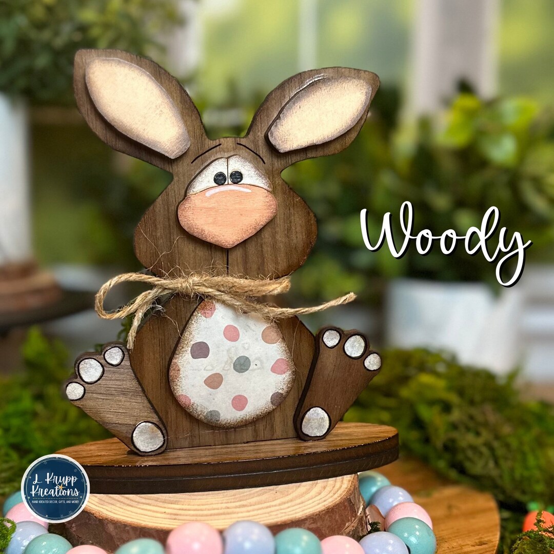 Easter Bunny Wood Easter Bunnies Farmhouse Easter Bunny Etsy