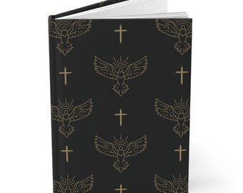 Diario de tapa dura del Espíritu Santo Diario de oración de confirmación Diario de oración católica floral Estudio bíblico Diario de Lectio Divina Regalo para