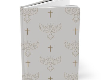 Diario de tapa dura del Espíritu Santo Diario de oración de confirmación Diario de oración católica floral Estudio bíblico Diario de Lectio Divina Regalo para
