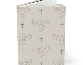 Diario de tapa dura del Espíritu Santo Diario de oración de confirmación Diario de oración católica floral Estudio bíblico Diario de Lectio Divina Regalo para