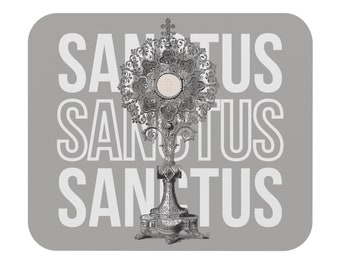 Sanctus-muismat Jezus muismat Katholieke muismat Religieus geschenk Aanbidding Mousemat Katholieke geschenken