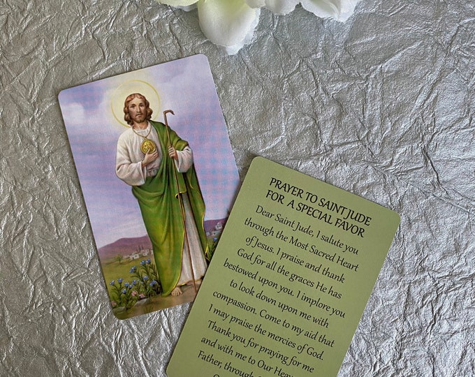 Saint Jude Prayer Card St. Jude Prayer Card Catholic Prayer Etsy