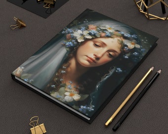 Virgin Mary Hardcover Journal | Blessed Mother | Catholic Journal | Prayer Journal | Bible Study Notebook | Scripture Writing | Gift For