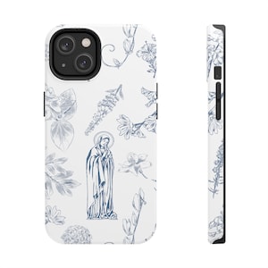 Jungfrau Maria robuste Telefonhülle Katholische Telefonhülle für iPhone Marian Art Phone Case Die gesegnete Mutter katholische Kunst Geschenk für sie