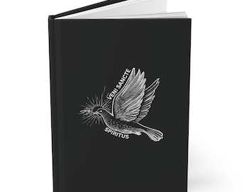 Diario de tapa dura del Espíritu Santo Diario católico Veni Sancte Spiritus Diario de oración Cuaderno de estudio bíblico Lectio Divina Diario Regalo para