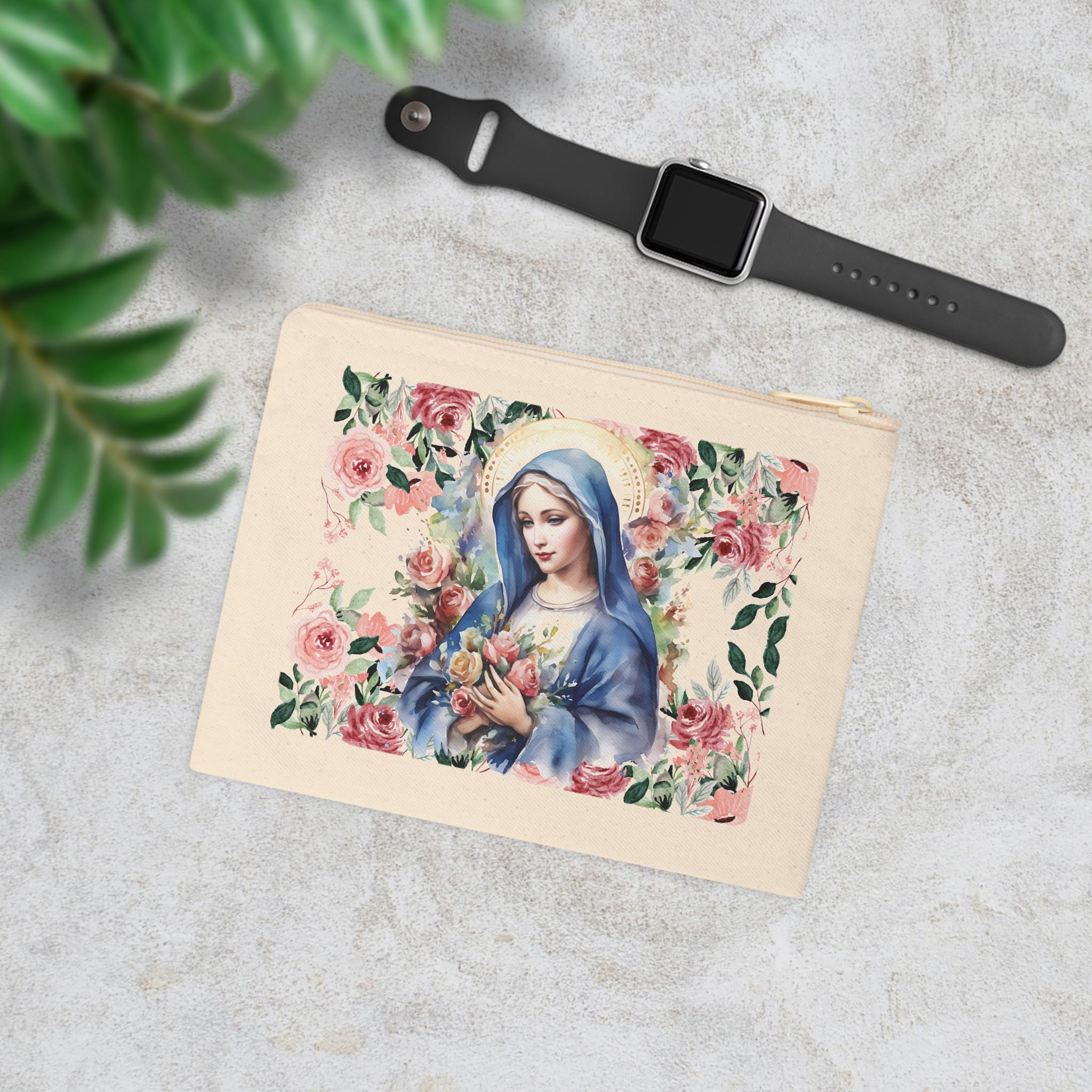 Chapel Veil Mass Bag Catholic Mary Bag Blessed Mother Rosary Pouch Tote ...