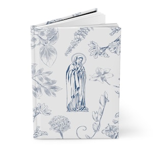 Jungfrau Maria Hardcover-Zeitschrift Gesegnete Mutter katholische Zeitschrift Marianisches Gebets-Journal Bibelstudien-Notizbuch Lectio Divina Journal Geschenk für