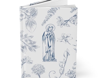 Jungfru Maria Inbunden Journal Välsignad Moder Katolsk Journal Marian Bönejournal Bibelstudieanteckningsbok Lectio Divina Journal Gåva till