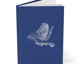 Diario de tapa dura del Espíritu Santo Diario católico Veni Sancte Spiritus Diario de oración Cuaderno de estudio bíblico Lectio Divina Diario Regalo para