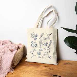 Personalisierte Druck Jungfrau Maria Tragetasche Mutter Maria Tragetasche Canvas Tragetasche Katholische Geschenktasche Religiöses Tote Geschenk Gesegnete Mutter Tote