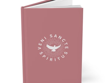 Diario de tapa dura del Espíritu Santo Diario católico Veni Sancte Spiritus Diario de oración Cuaderno de estudio bíblico Lectio Divina Diario Regalo para