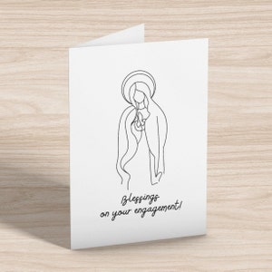 Printable Blessings On Your Engagement Card Instant Download Catholic Engagement Card Catholic Greeting Cards Engagement Couple Card