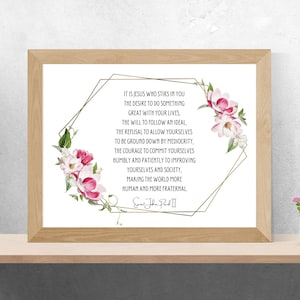 John Paul II It Is Jesus Catholic Digital Download 11X14 8X10 Saint Quote Wall Art Catholic Poster Inspirational Print INSTANT DOWNLOAD