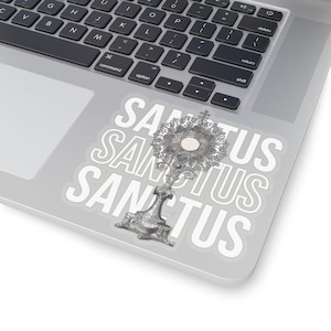 Heilig Sacrament Kiss-Cut Stickers Aanbidding Sticker Katholieke Stickers Monstrans Sticker Katholieke Laptop Sticker
