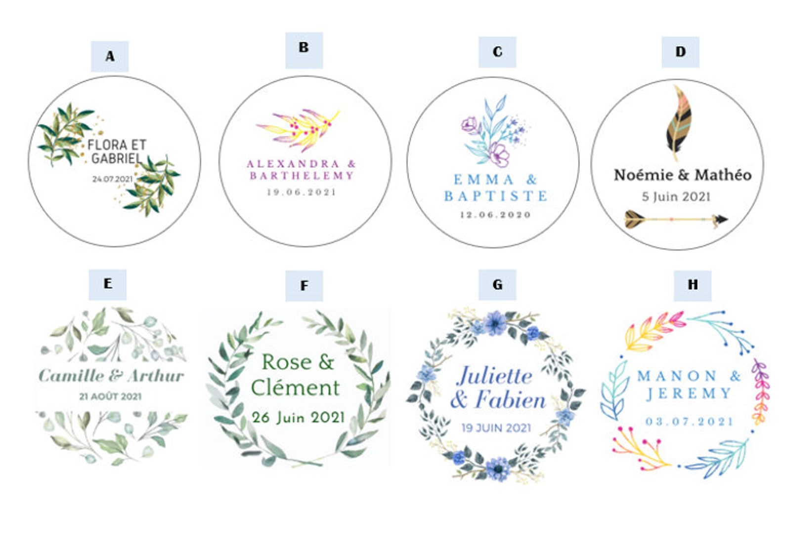 Bougie avec étiquette personnalisée cadeau invité mariage | Etsy
